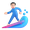 man surfing